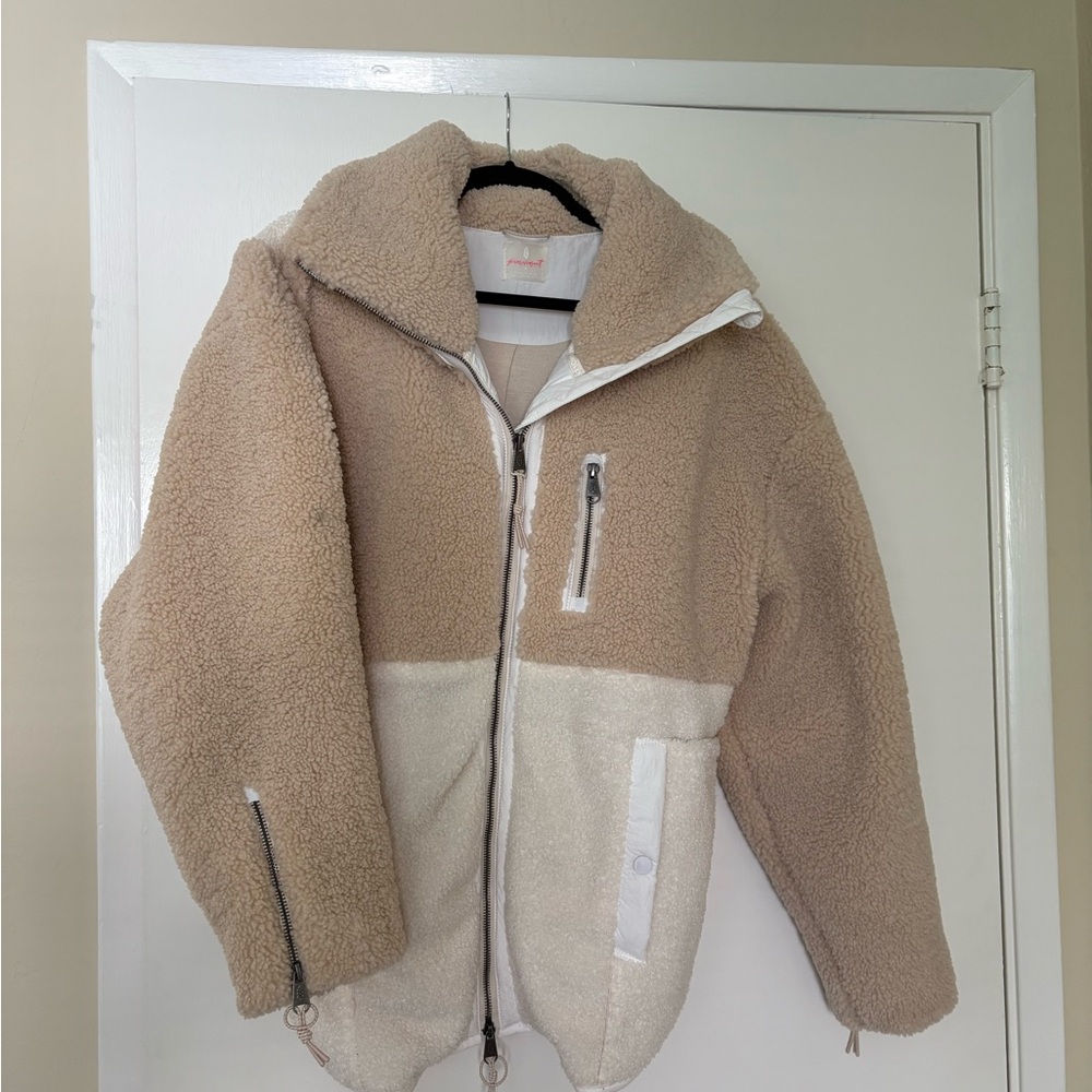 FP Movement by Free People Tan and Cream Jacket